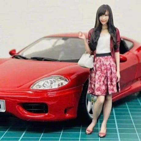 1/24★79-2★フィギュア★ミニカーに★リアルフィギュア　完成品★ジオラマに