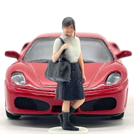 1/64 台付　3DA-X-PT-007 女子高生　フィギュア　ミニカーに