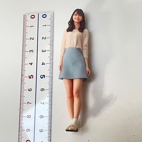 1/18 フィギュア　可愛いお姉さん　ミニチュア　ミニカーに　1/64より大