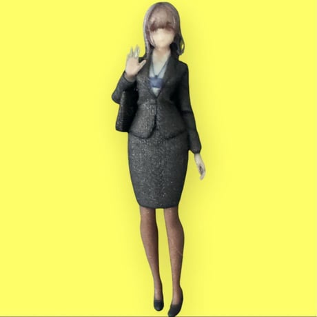 1/43★OL★黒パンスト★フィギュア★リアルフィギュア★ミニカーに★ジオラマに