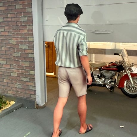 1/18 フィギュア　完成品　ミニカーに　リアルフィギュア　塗装済み完成品　ジオラマ　ドールハウスに
