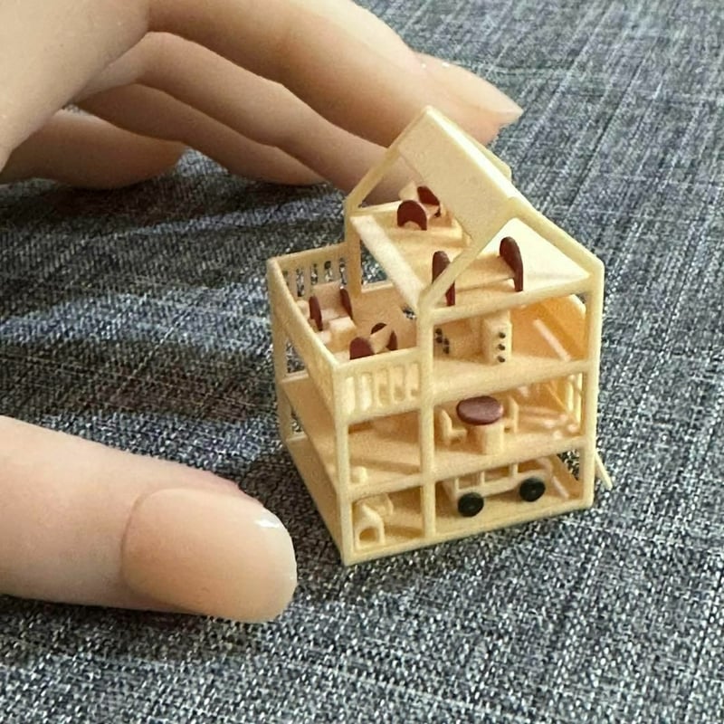 ミニチュア ミニミニドールハウス フィギュアに 1/64より小 ドール