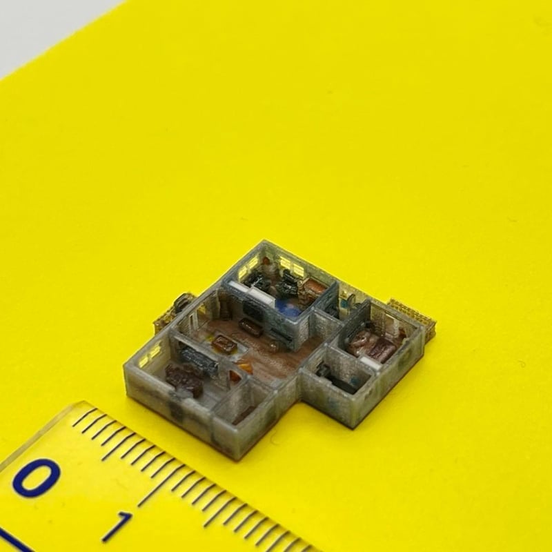 1/700 マンション ミニチュア 住宅模型 フィギュア 1/64より小