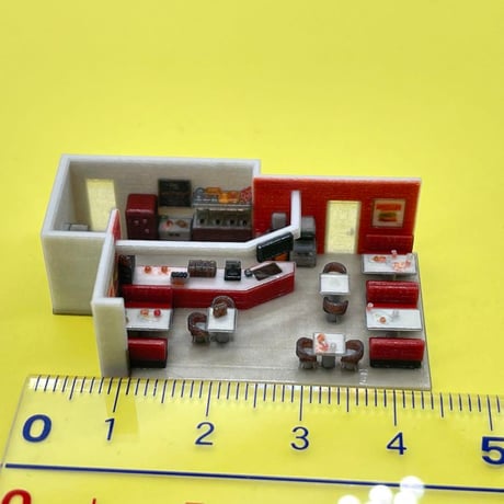 1/220 Zゲージ　ダイナー　ミニチュア　フィギュア　1/64より小　住宅模型