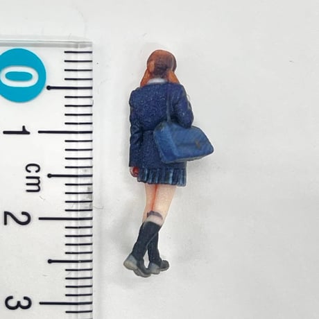 1/64 女子高生　JK フィギュア　ミニチュア　ミニカー　ジオラマ　3D