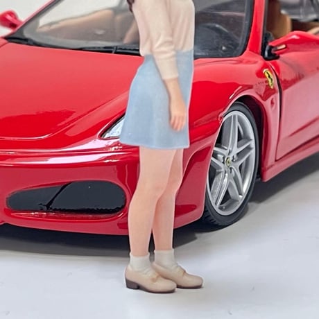 1/24 可愛いお姉さん　フィギュア　ミニカーに　リアルフィギュア　完成品　ドールハウスに　ミニチュア