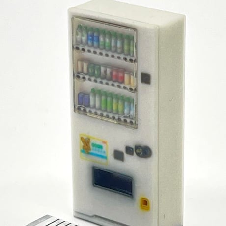1/43 飲み物立体　自販機　白　ミニチュア　　フィギュア　1/64より大