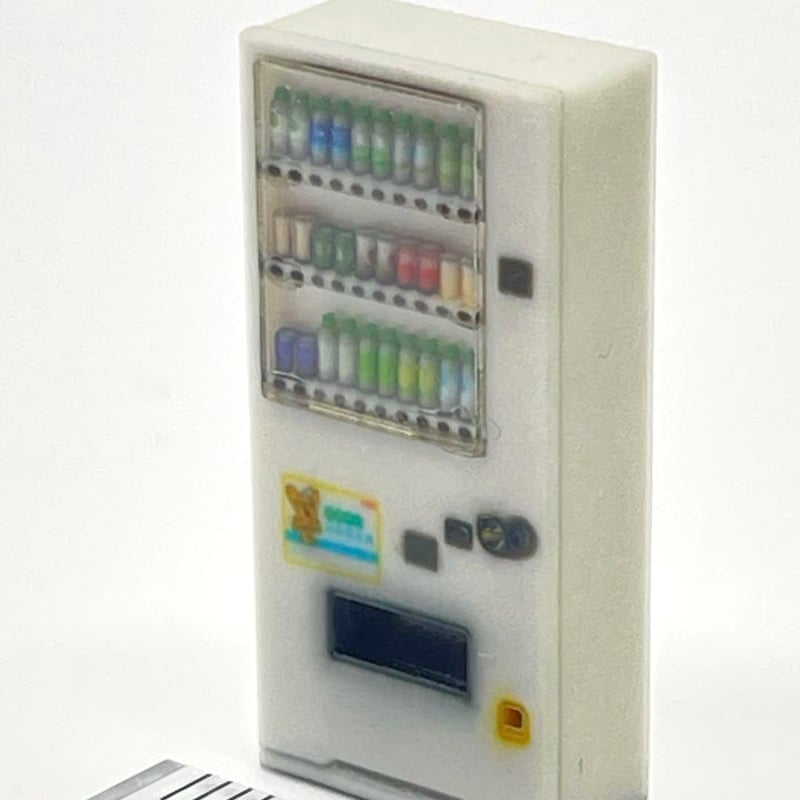 1/43 飲み物立体 自販機 白 ミニチュア フィギュア 1/64より大