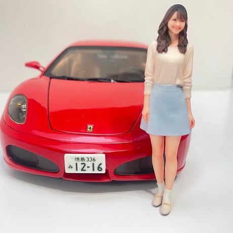 1/18 フィギュア　可愛いお姉さん　ミニチュア　ミニカーに　1/64より大