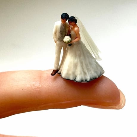 HOゲージ　1/80 ウエディング　結婚式　フィギュア　1/64より小