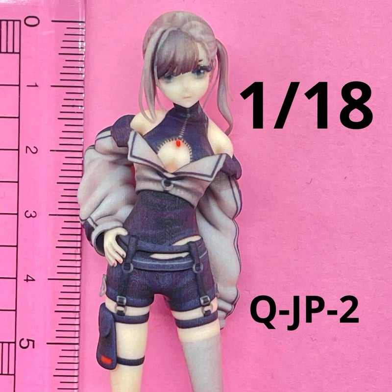 1/18 Q-JP-2 フィギュア 完成品 ミニカーに リアルフィギュア