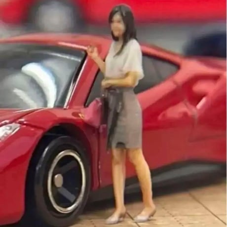 1/64★jessol★フィギュア★ミニカーに★ジオラマに 完成品　リアルフィギュア　ミニチュアイメージ