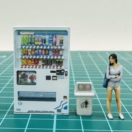 1/64★自販機と空き缶入れ★フィギュアに★ジオラマに★ミニカーに ミニチュア