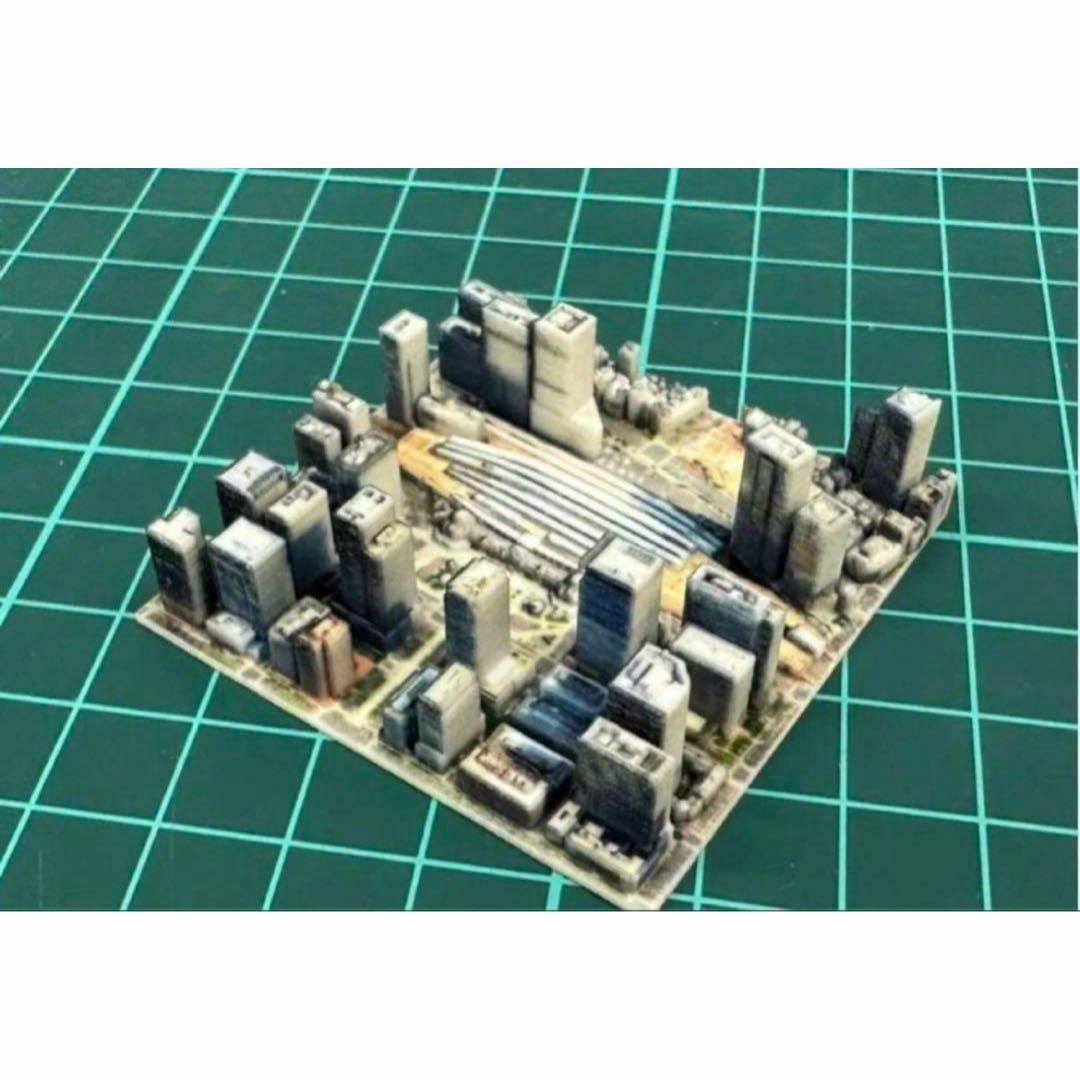 ミニチュア　東京タワー周辺　港区　3D地図　ジオラマ　フィギュア　1/64より小 ミニチュア 東京タワー周辺 港区 3D地図 ジオラマ フィギュア 1