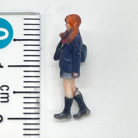 HOゲージ　女子高生　JK フィギュア　ミニチュア　ジオラマ　1/64より小