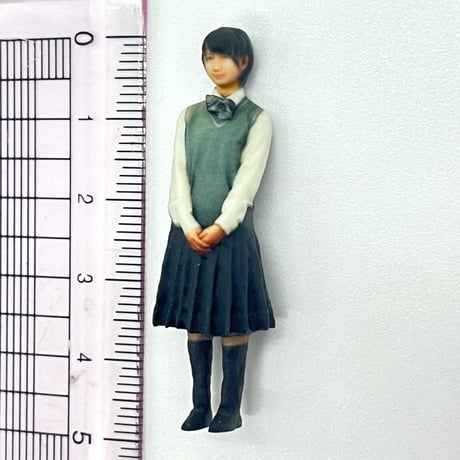 1/32 女子高生　JHN-001　フィギュア　完成品　リアルフィギュア　ミニチュアイメージ　ミニカーに　ジオラマに　ミニチュア