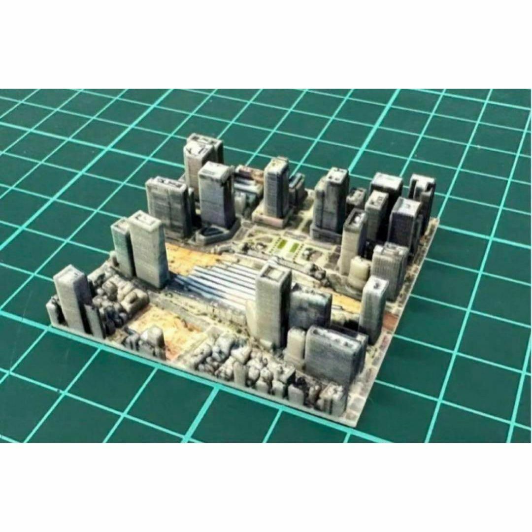 ミニチュア★3D地図★ミニジオラマ★東京駅周辺★フィギュアに★1/64より小 fit=scale-down,w=1200