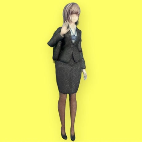 1/43★OL★黒パンスト★フィギュア★リアルフィギュア★ミニカーに★ジオラマに