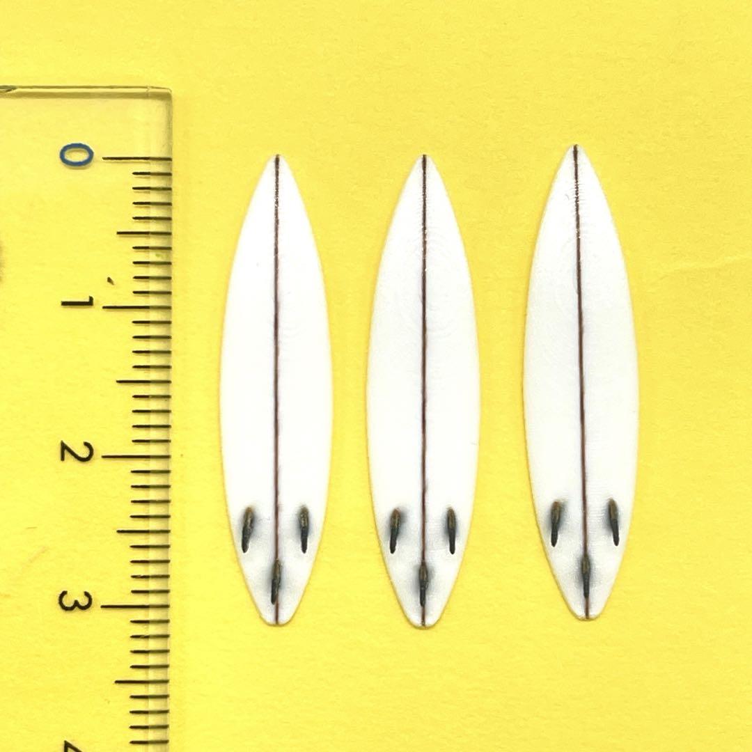 1/64 サーフボード3個 ミニチュア フィギュアに ミニカーに