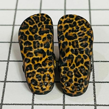 リカちゃん　サンダル　靴　momokoに　ブライスに　ミニチュア　ヒョウ柄