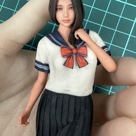 完成品　1/12 jk5 女子高生　フィギュア　ミニカーに　リアルフィギュア　ミニチュア　３Dフィギュア