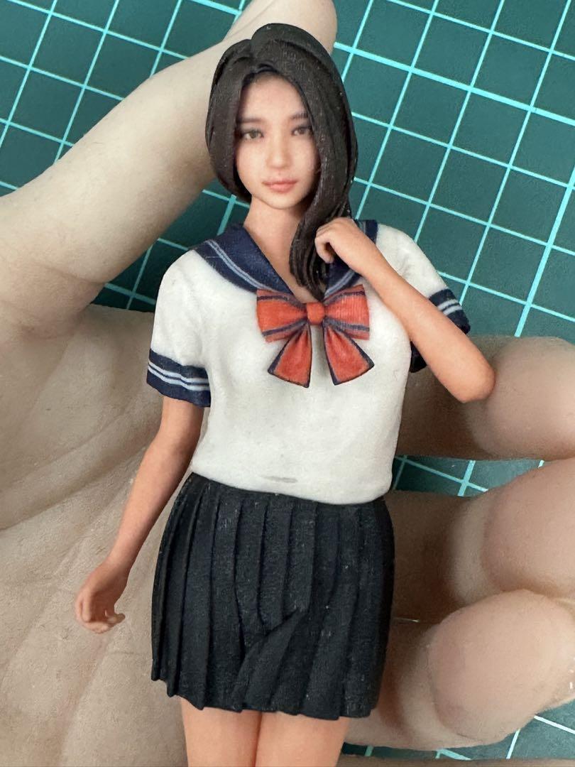 完成品 1/12 jk5 女子高生 フィギュア ミニカーに リアル