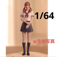 1/64 フィギュア　女子高生　フィギュア　JK ミニカー　トミカ　ジオラマ