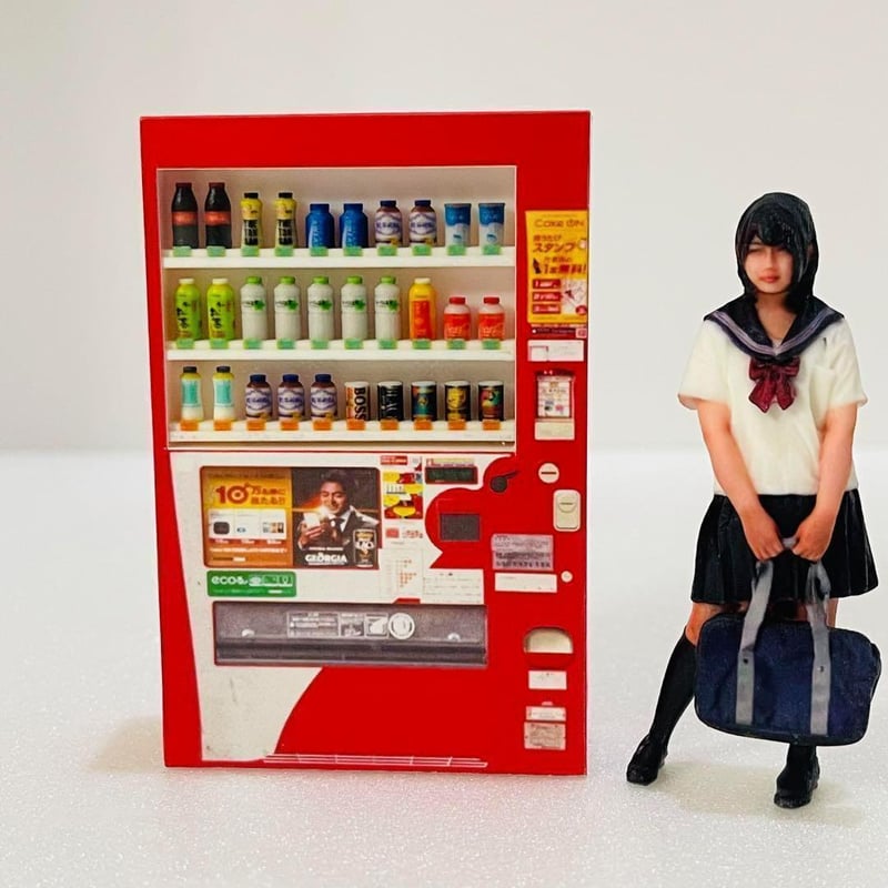 1/24 飲物立体 自販機 ミニチュア フィギュアに ドールハウスに
