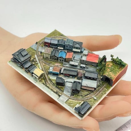 1/1060 ミニミニ鉄道模型　ジオラマ　フィギュア　1/64より小　レイアウト