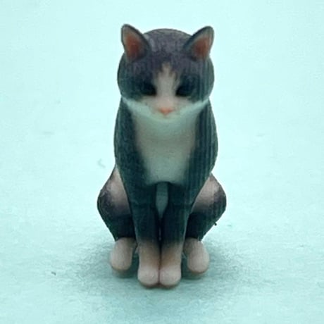 1/18 サバシロ　猫　ネコ　フィギュア　ミニチュア　1/64より大　ミニカーに