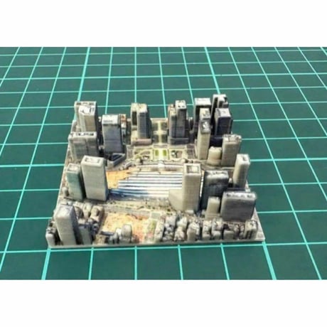ミニチュア★3D地図★ミニジオラマ★東京駅周辺★フィギュアに★1/64より小