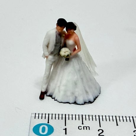 1/64 ウエディング　結婚式　フィギュア　ミニチュア　ジオラマ　ミニカー