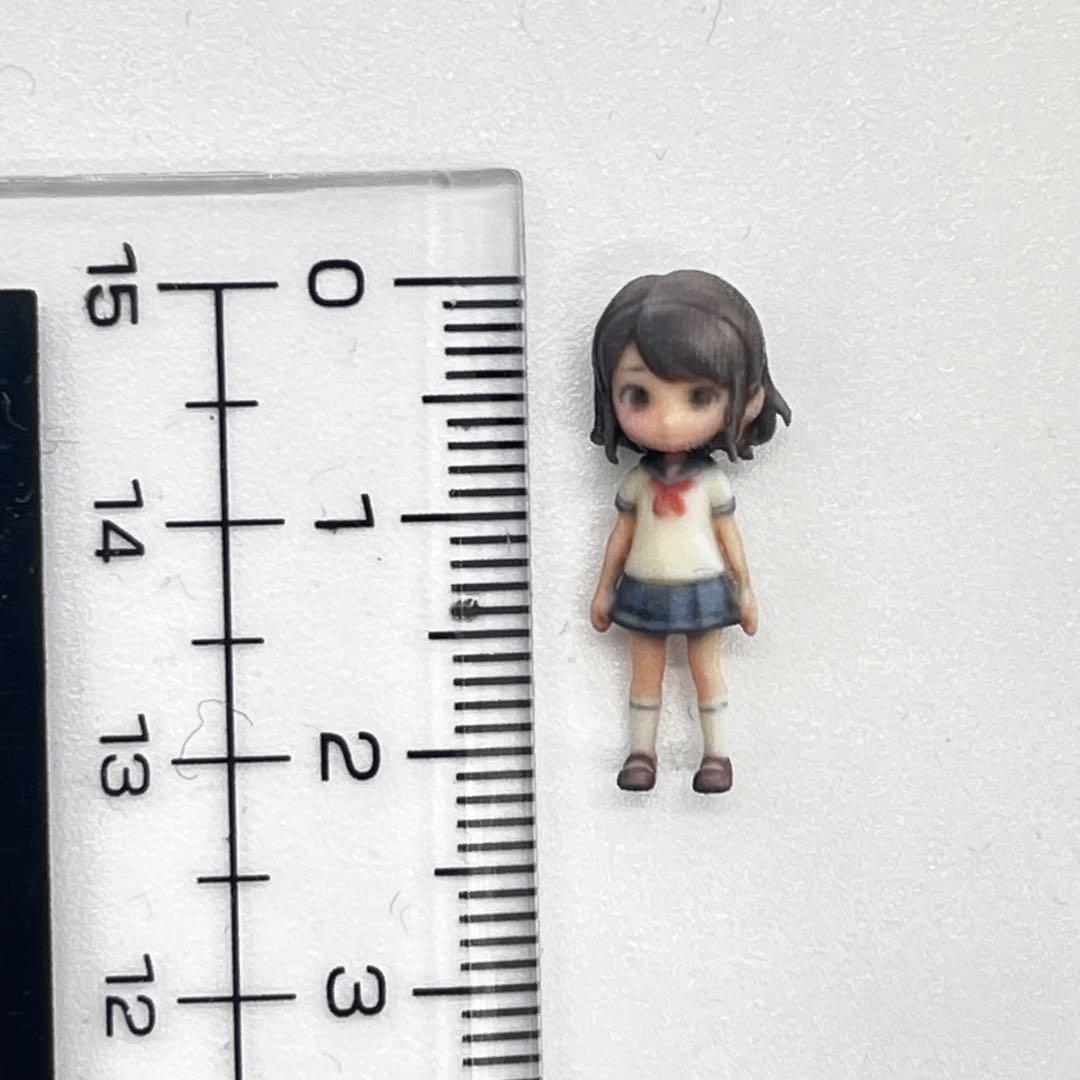 1/64 3DA-JK-001 フィギュア 女子高生 ミニカーに 完成品 ジオラマに
