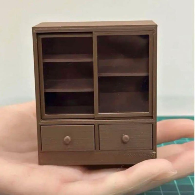 ミニチュア 食器棚 ドールハウスに フィギュアに 家具
