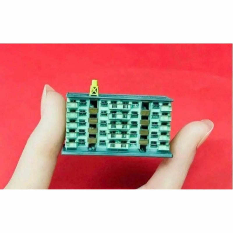 Nゲージ　1/150 1/700 マンション　フィギュア　1/64より小 Nゲージ ポスト ミニチュア フィギュアに 1/64より小 鉄道模型