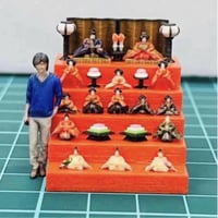 ミニチュア★雛人形★1/64フィギュア用★リフィギュアに★ひな人形★豆雛
