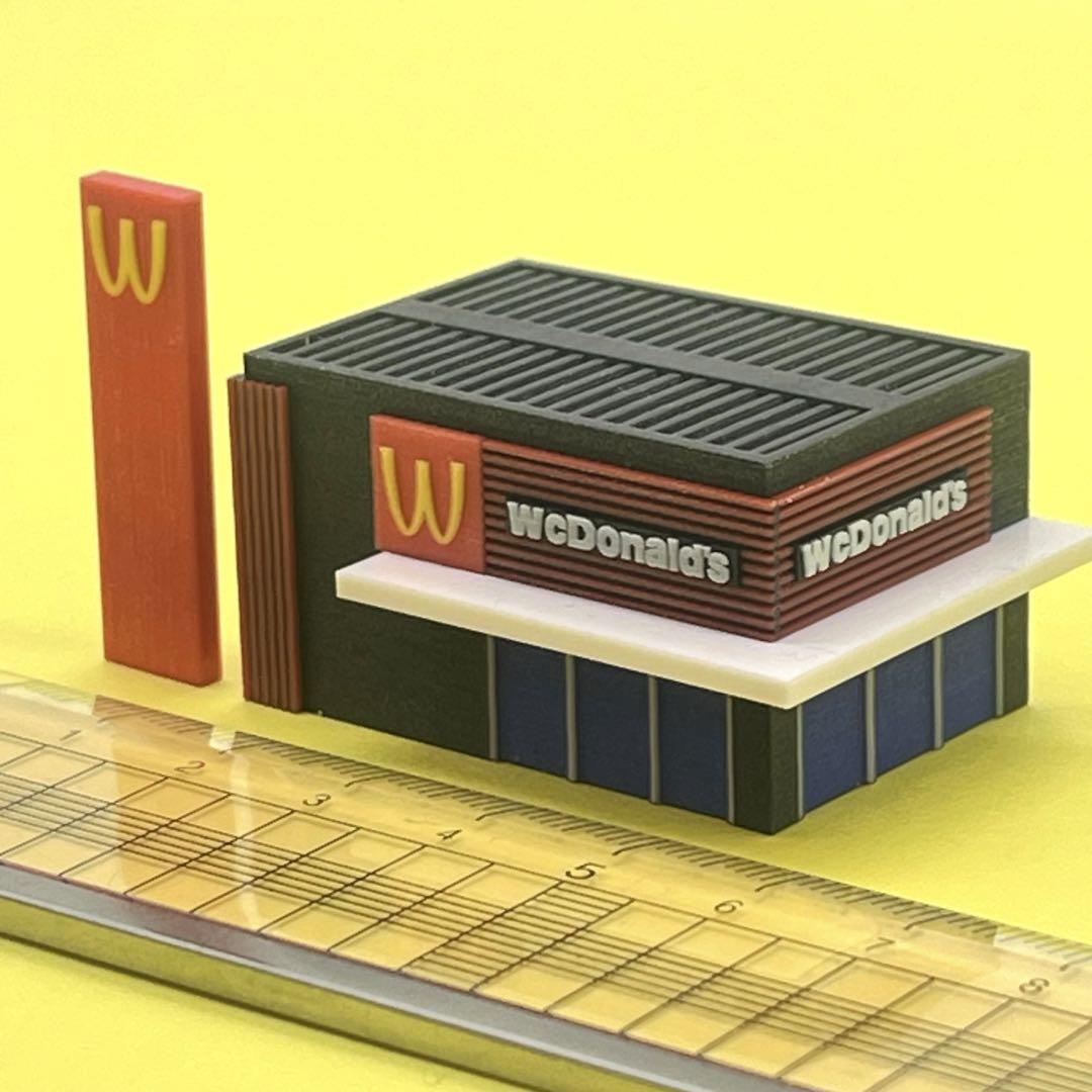 Nゲージ パン屋 ミニチュア 建物 ジオラマ フィギュアに 1/64より大