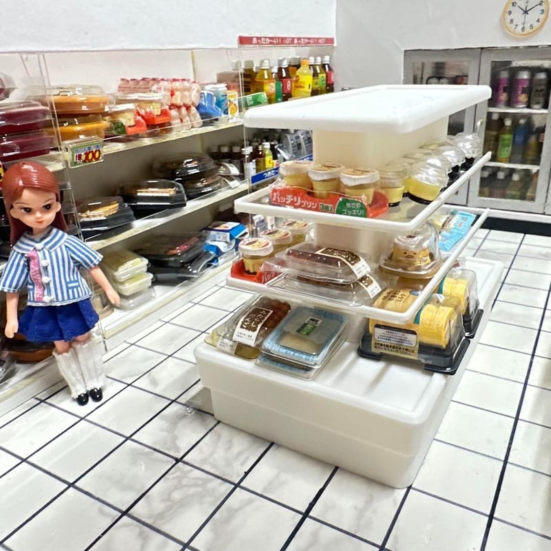 ミニチュア★リーメントに★駄菓子屋★完成品★ドールハウス★シルバニアに Billy Miniature Japanese Mom and pop candy store kit #1