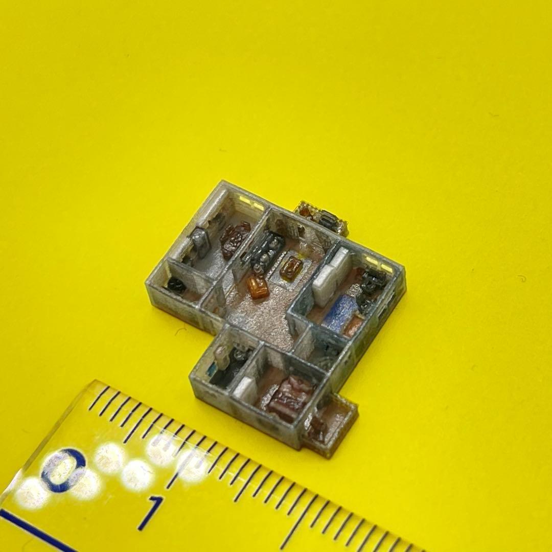 1/700 マンション ミニチュア 住宅模型 フィギュア 1/64より小