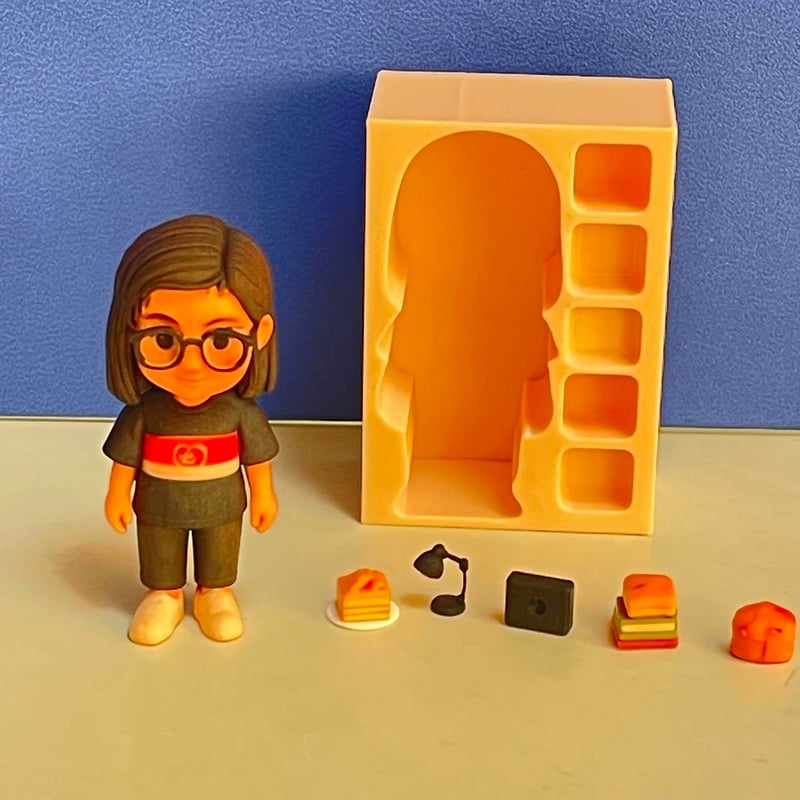 ミニチュア リーメントに ドールハウス AI フィギュア 1/64より