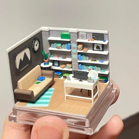 ミニチュア　ドールハウス　住宅模型　1/80 1/64 フィギュアに　ジオラマ　ミニチュアハウス　完成品