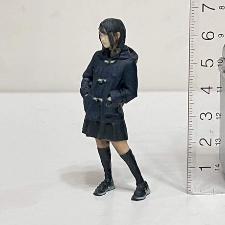 1/24 フィギュア　JKNP 女子高生　ミニカーに　リアルフィギュア　ドールハウスに　完成品　塗装済み完成品　ジオラマ