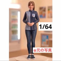 1/64 コンビニ店員L フィギュア　ミニカー　ジオラマ　トミカに　ミニチュア
