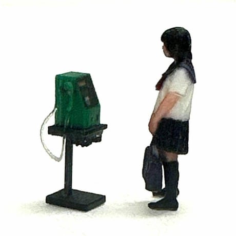 1/80 HOゲージ　公衆電話　フィギュアに　レイアウトに　鉄道模型　ジオラマ