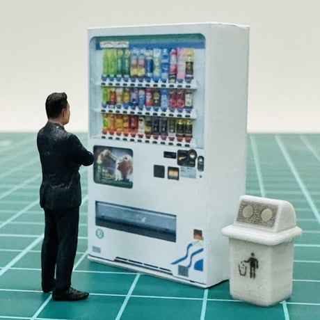 1/64★自販機と空き缶入れ★フィギュアに★ジオラマに★ミニカーに ミニチュア
