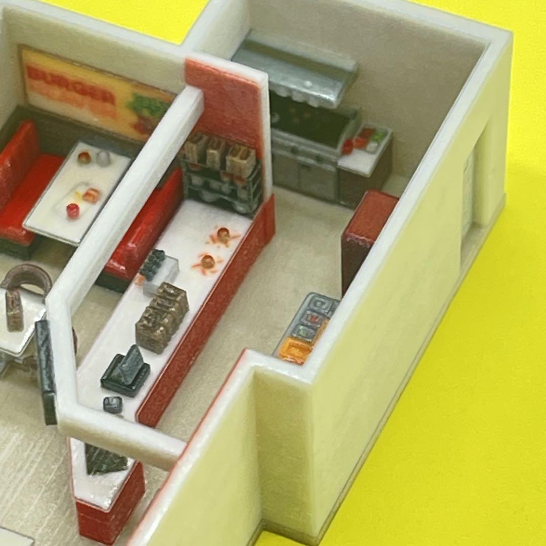 Nゲージ　レコードショップ　フィギュアに　1/64より小 ジオラマ　住宅模型 Nゲージ レコードショップ フィギュアに 1/64より小 ジオラマ