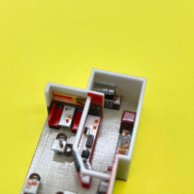 1/220 Zゲージ ダイナー ミニチュア フィギュア 1/64より小 住宅模型