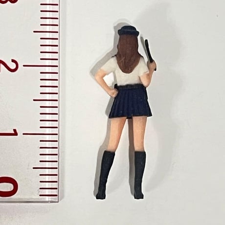 1/64 フィギュア　半袖　警棒　警官　婦警　ミニカー　トミカに　ジオラマ