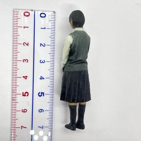 1/24 女子高生　フィギュア　完成品　ドールハウスにも　リアルフィギュア　３Dフィギュア　ジオラマ　ミニカーに