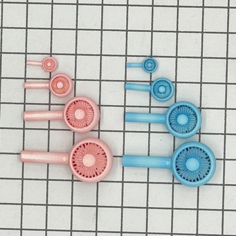 ミニチュア　ハンディファン　1/6 30mm 1/12 1/18 リカちゃんに